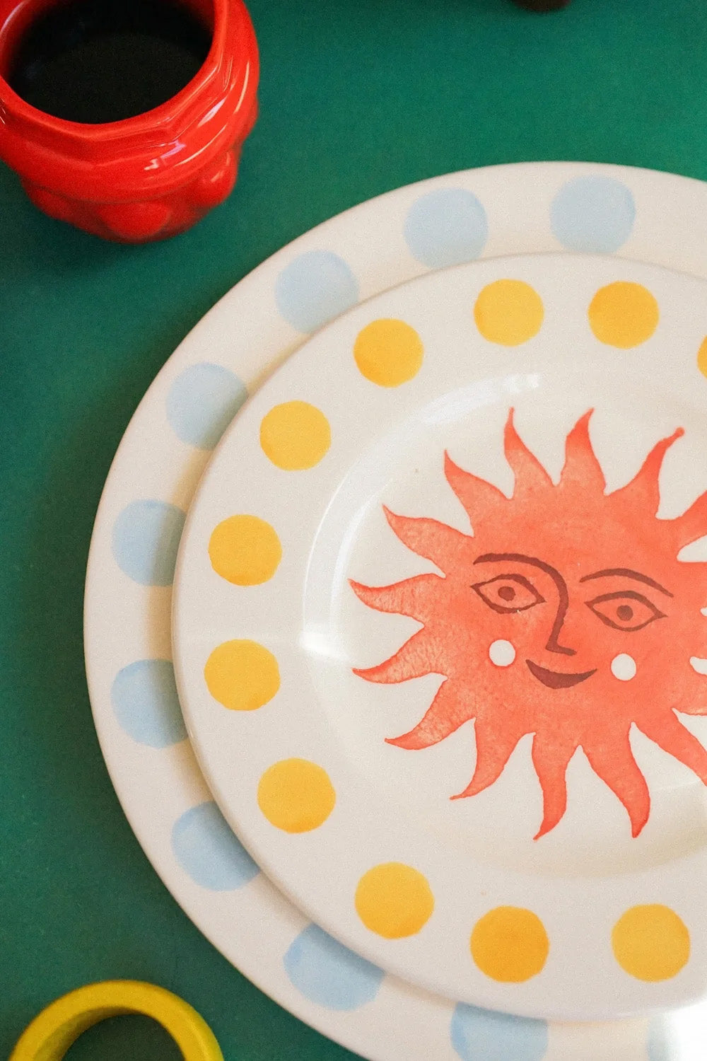 Dessert Plate | Red Sun