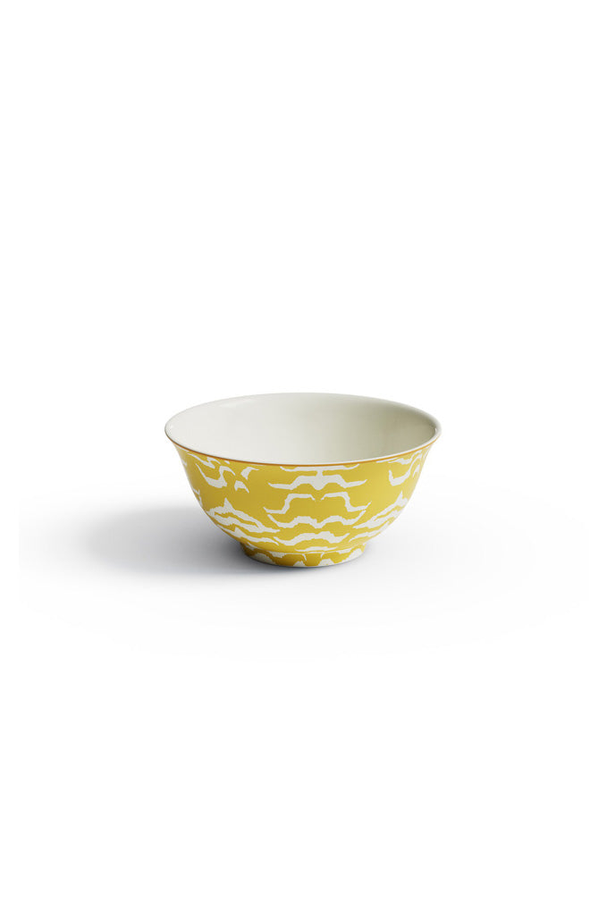 Porcelain Bowl - Indian Tiger Gold