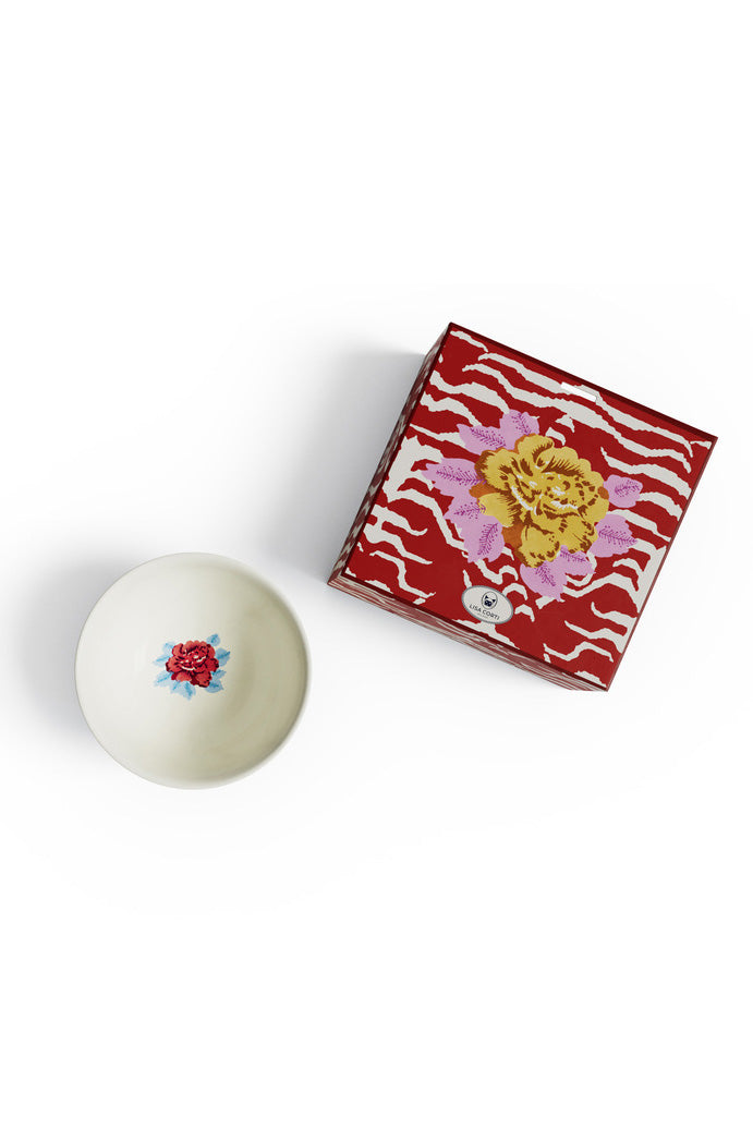 Porcelain Bowl - Indian Tiger Gold