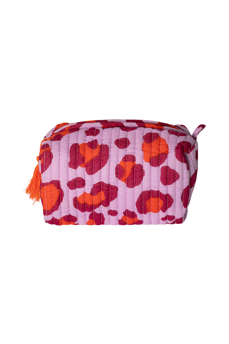 Pouch, Animal Print Violet & Red, M