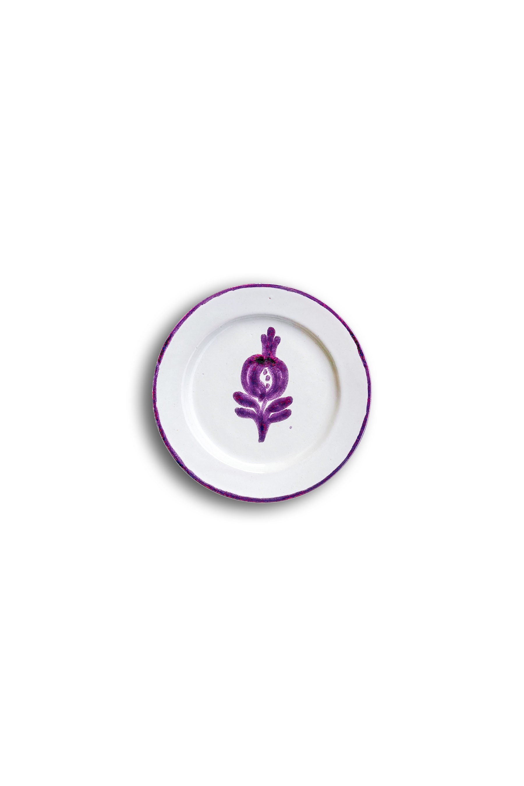 Ceramic Plates & Serving Dishes, Simple Purple Pomegranate