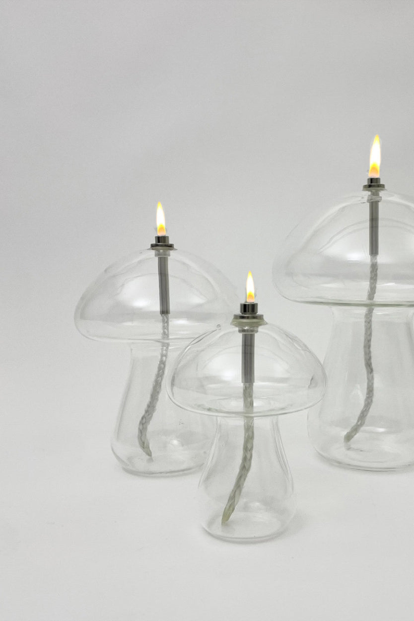 Candle oil lamp, Mushroom, S
