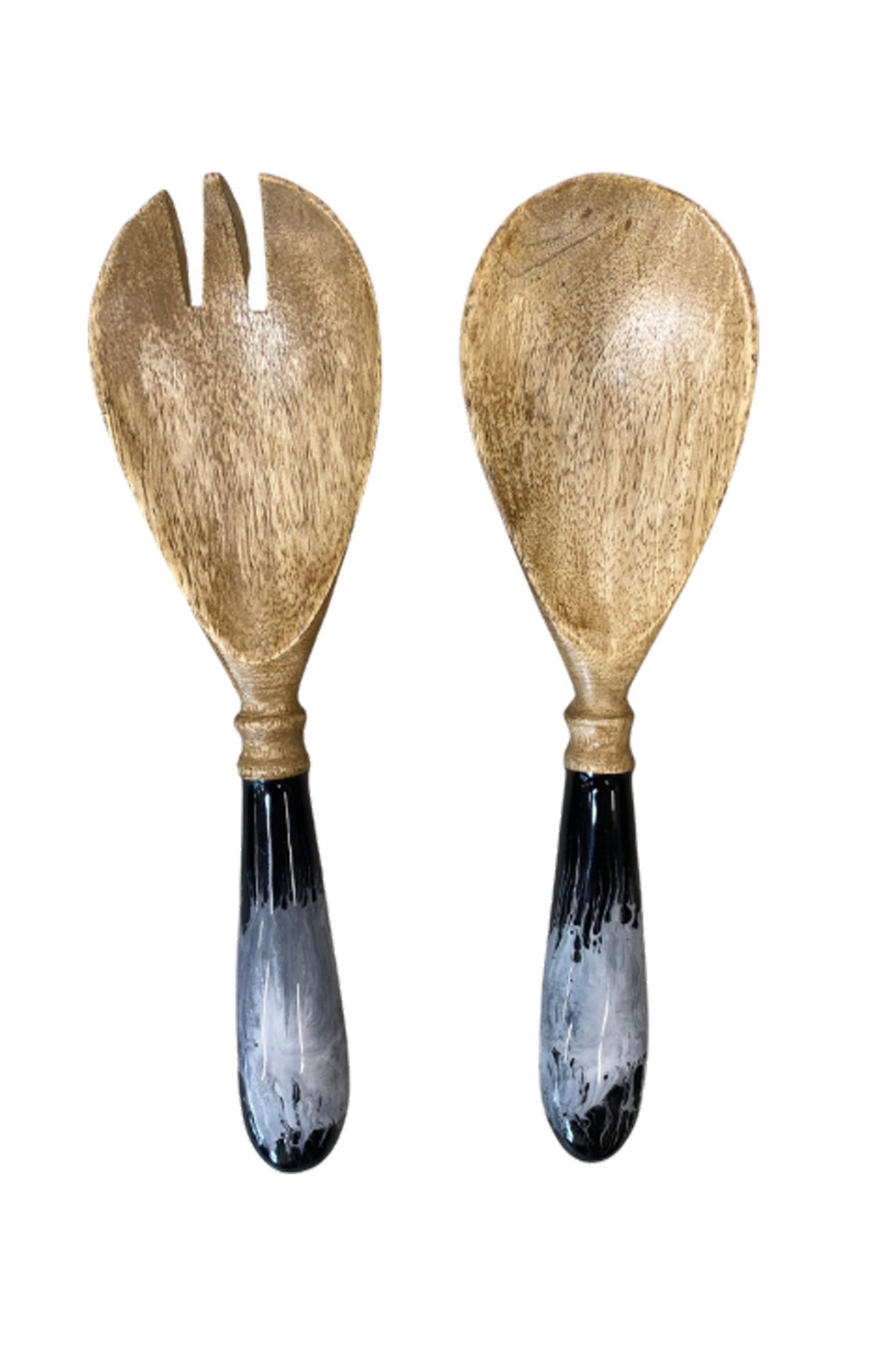 Salad server | Mango Wood | Black & White