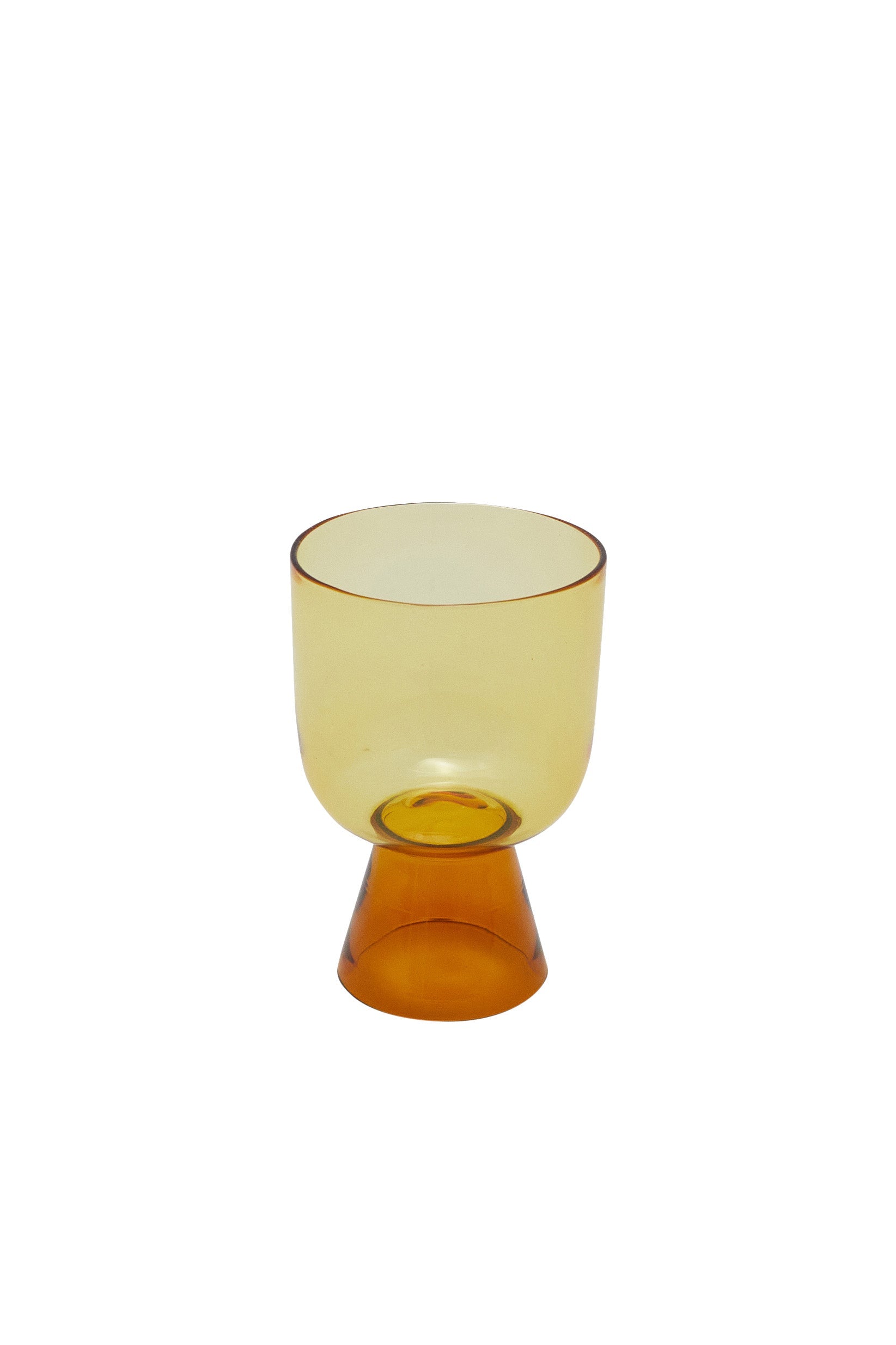 Glass water, yellow & orange