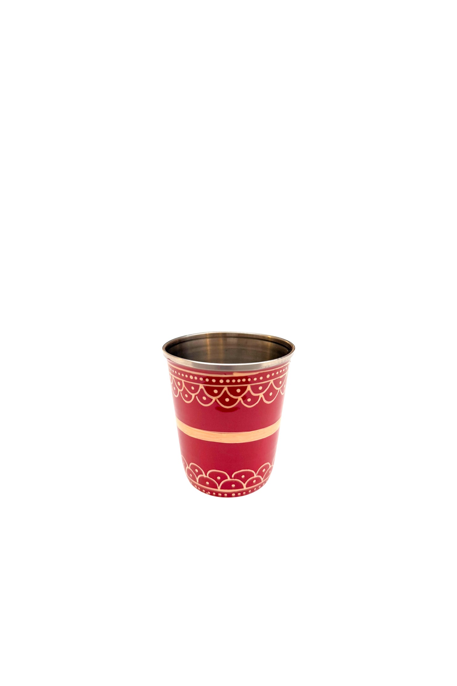 Tumbler Small | Red Geometric