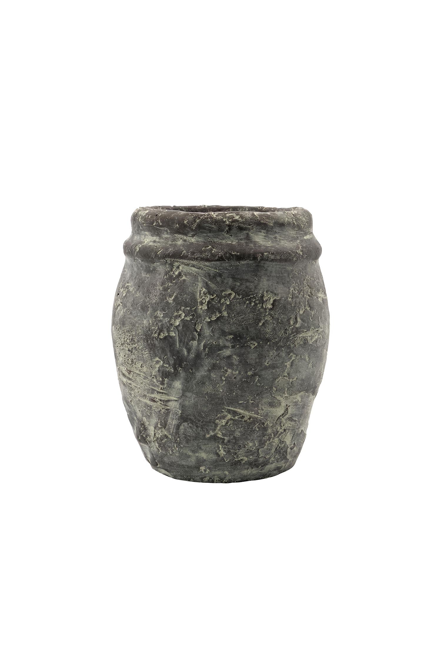 Handmade vase grey, 17.5cm