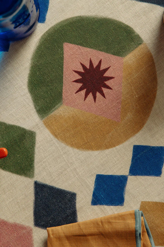 Table Cloth | Sage & Blush Geometric