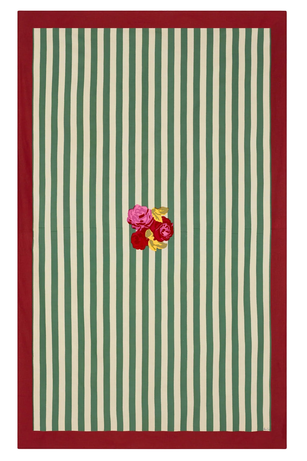 Table cloth, Nizam stripes green