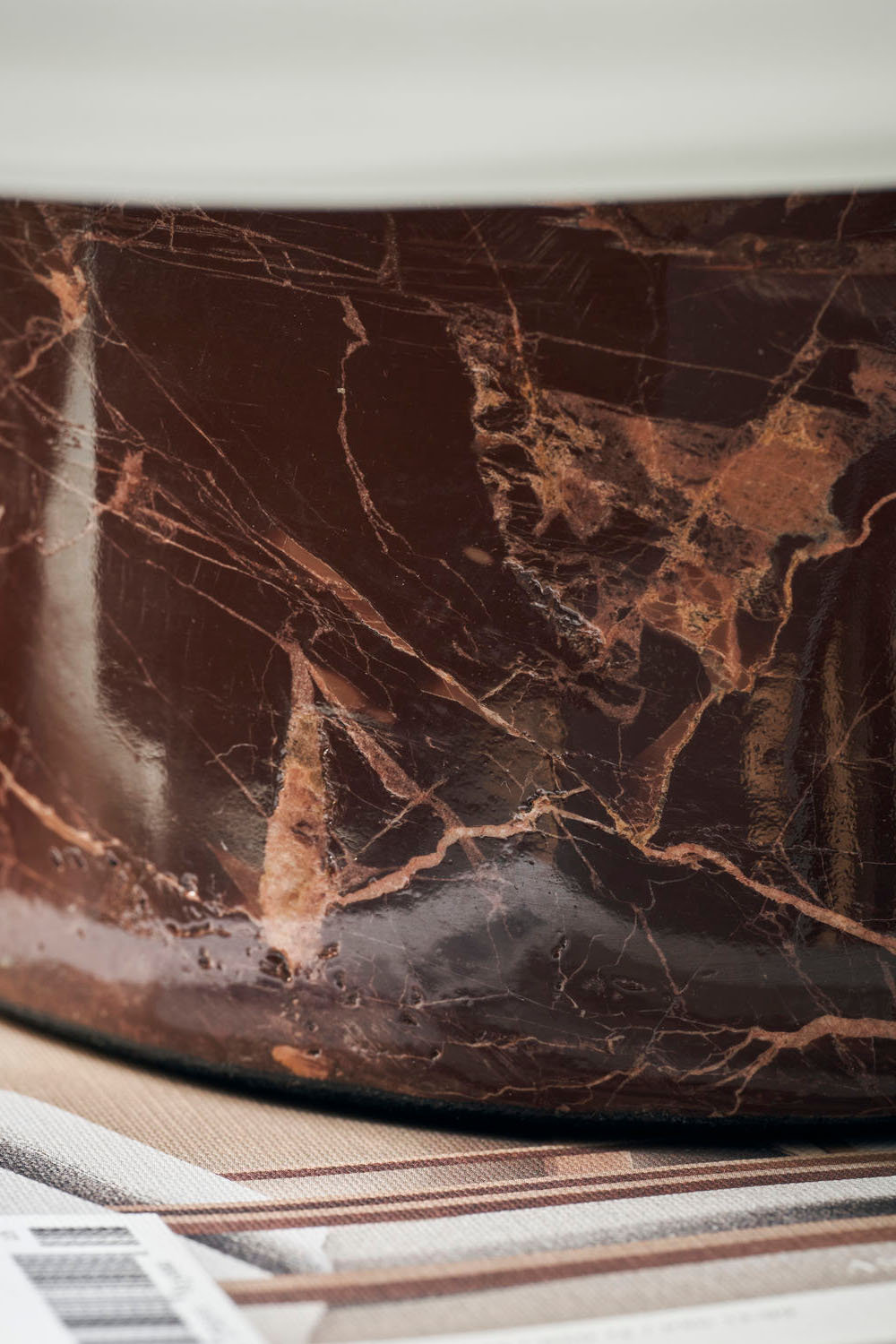 Table lamp square with marble