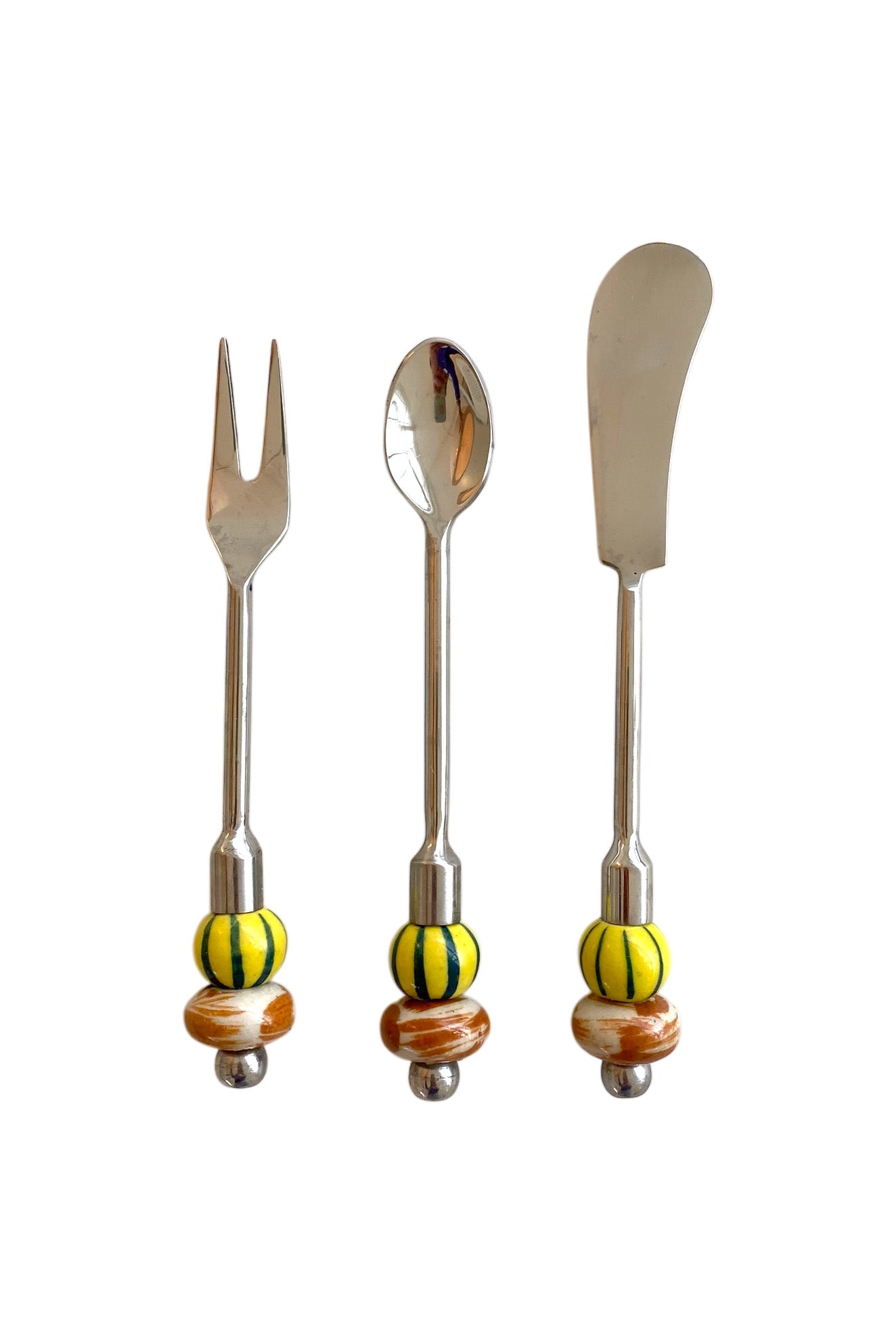 Tapas cutlery, multicolor stones