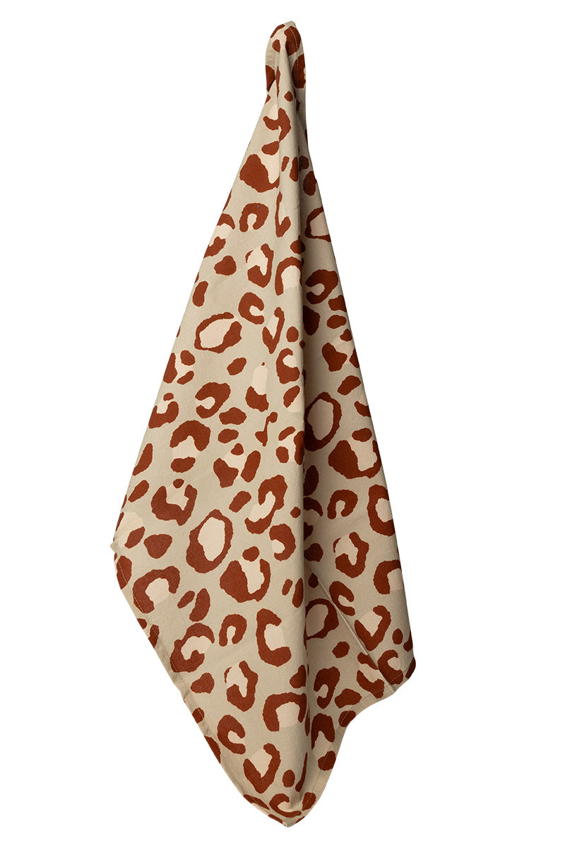 Tea Towel, Animal Print, Brown
