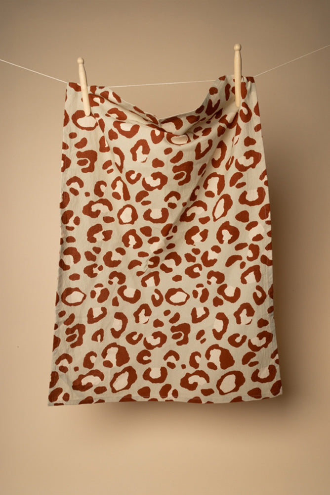Tea Towel, Animal Print, Brown