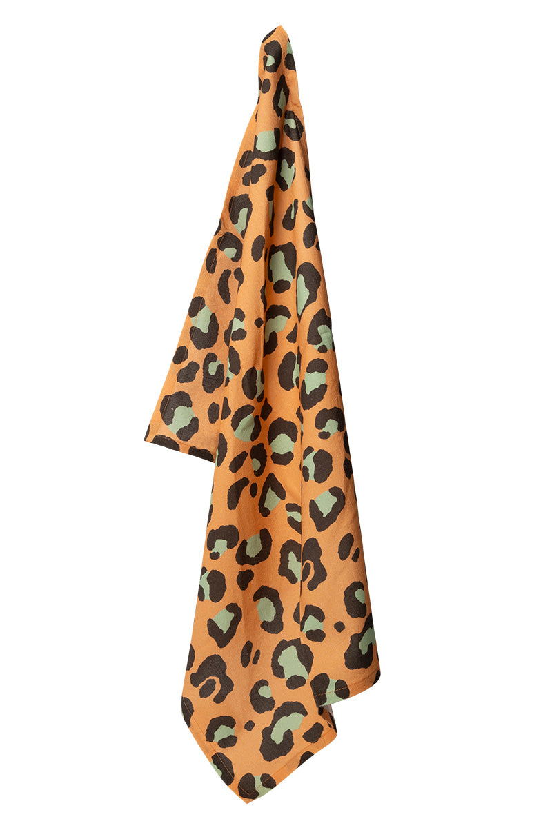 Tea Towel, Animal Print, Peach