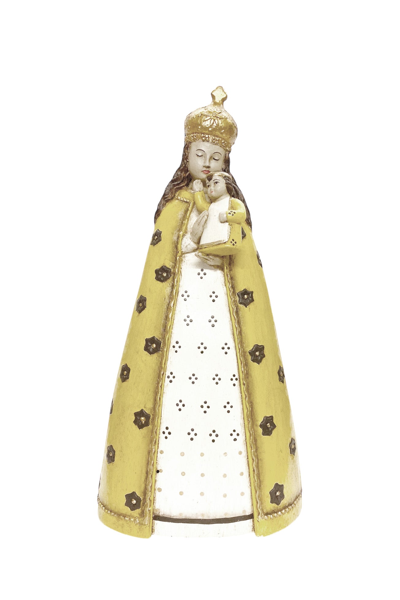 Mary with baby, Yellow
