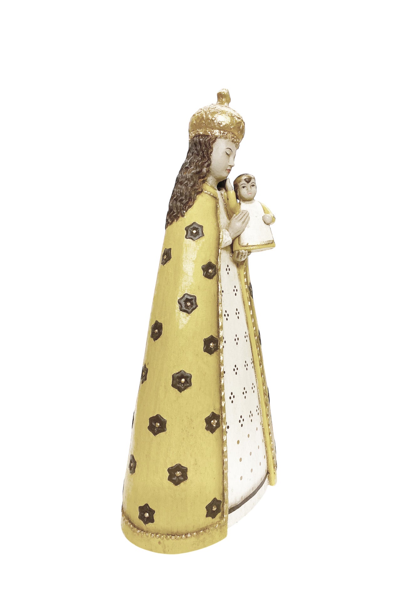 Mary with baby, Yellow