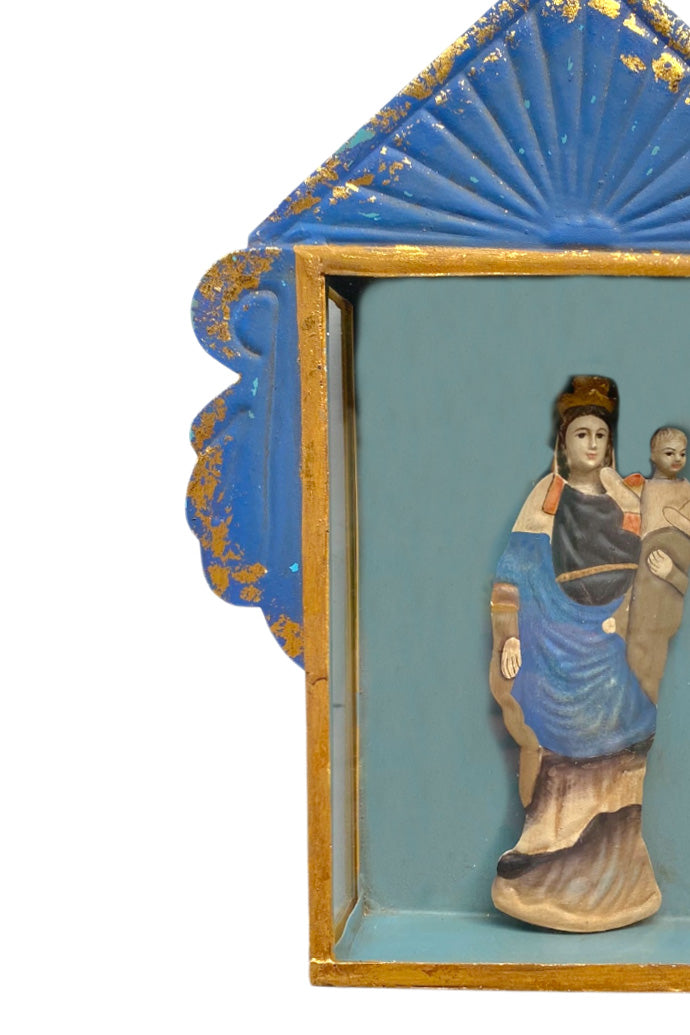 Framed box with Lady Mary | Triangle, Blue Steel