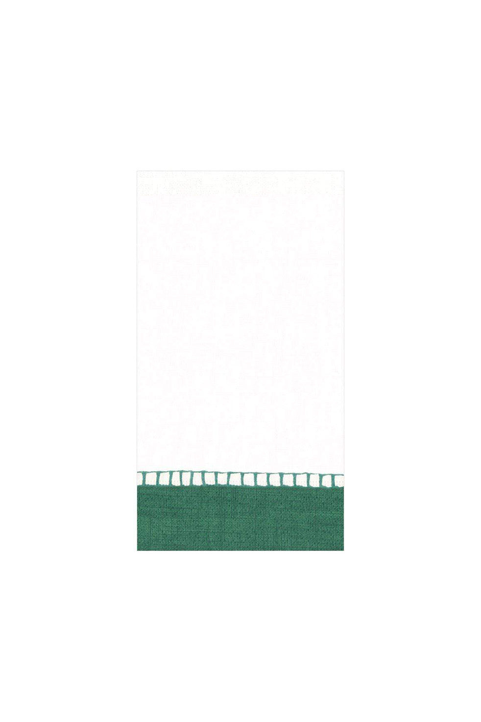 Paper Napkin, White w/ Green lace