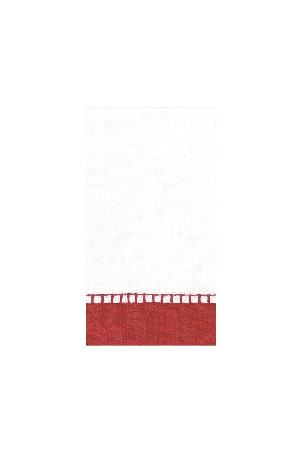 Paper Napkin, White w/ Red lace