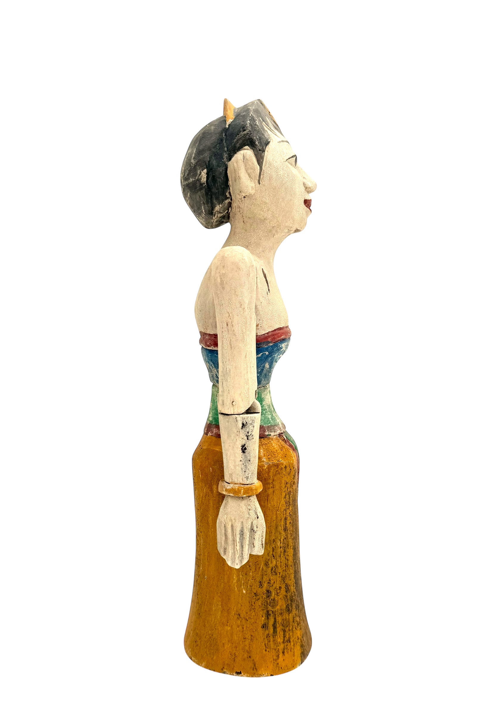 Wooden Human Figure | Yellow