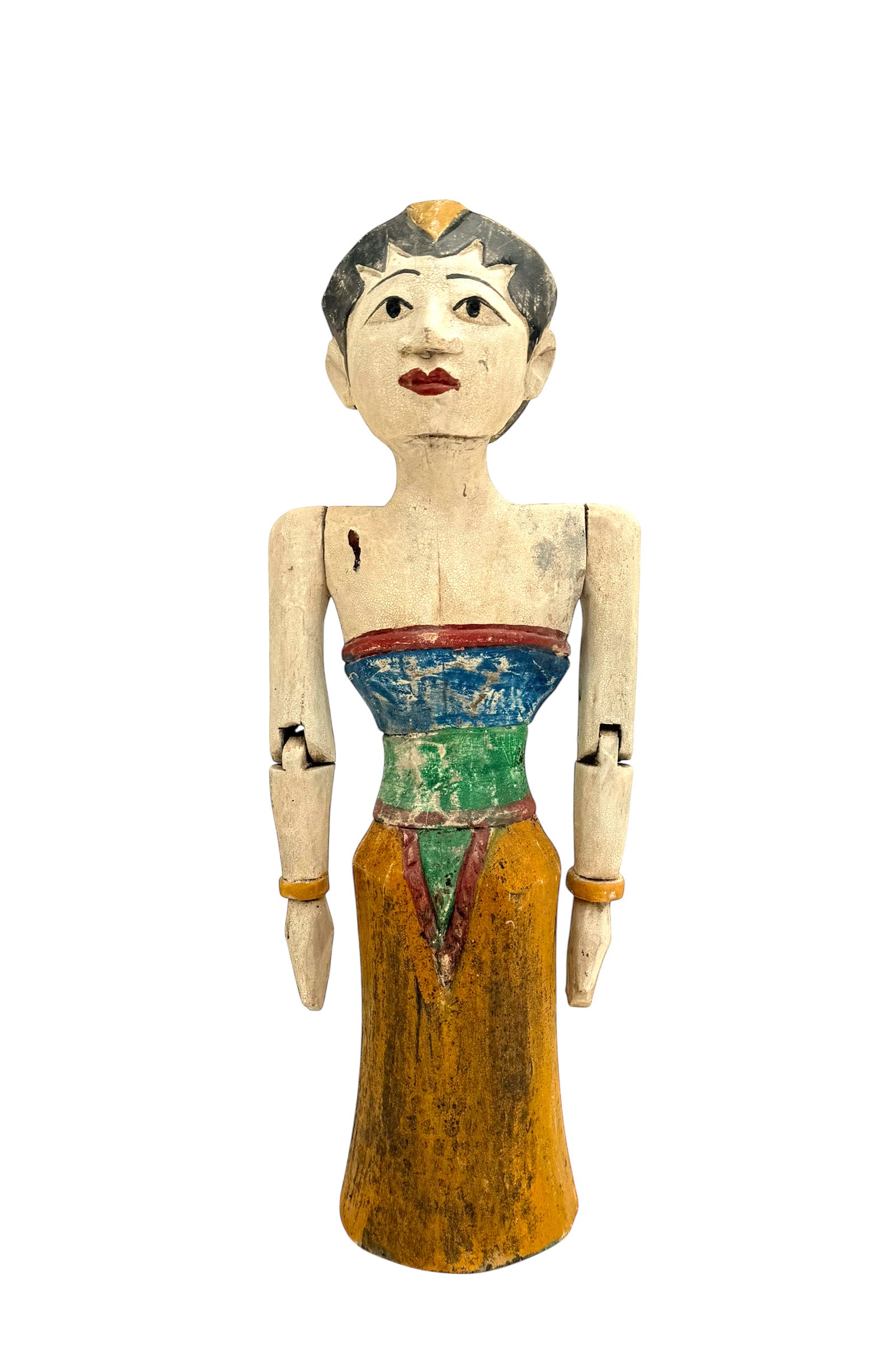 Wooden Human Figure | Yellow