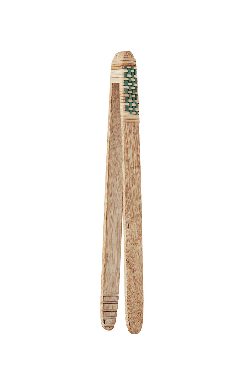 Wooden tong with Cane, Green