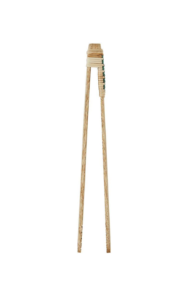 Wooden tong with Cane, Green