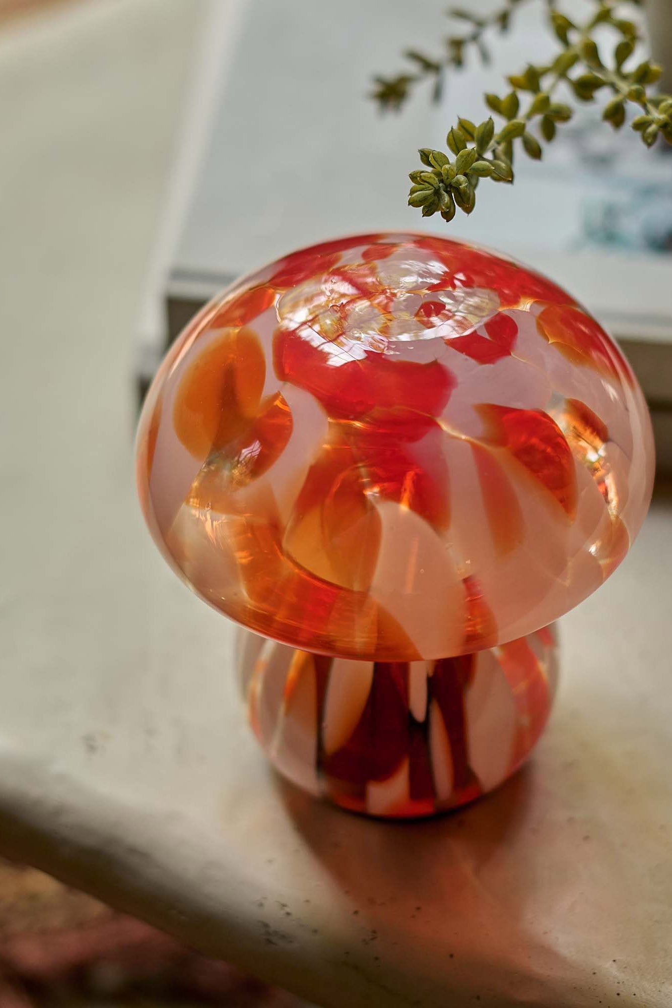Mushroom Cordless Led Lamp, Coral