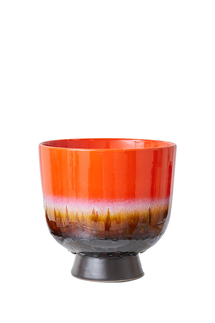 Retro flower pot | Cherry Red