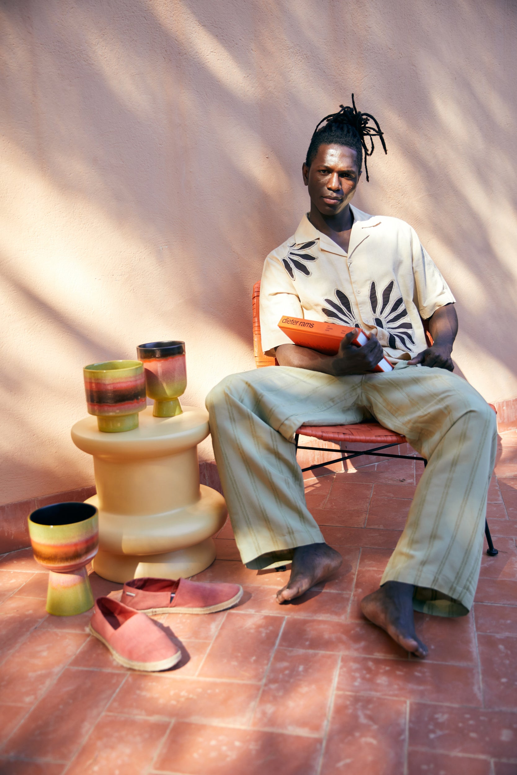 Retro flower pot | lime green