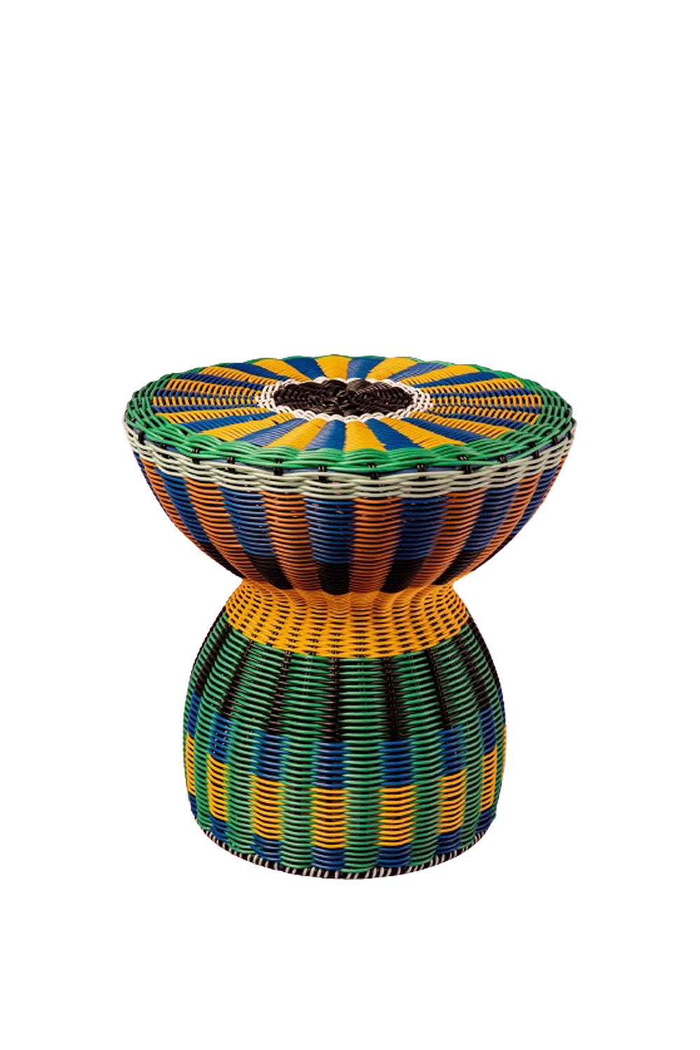 Accent Table | Blue & Yellow