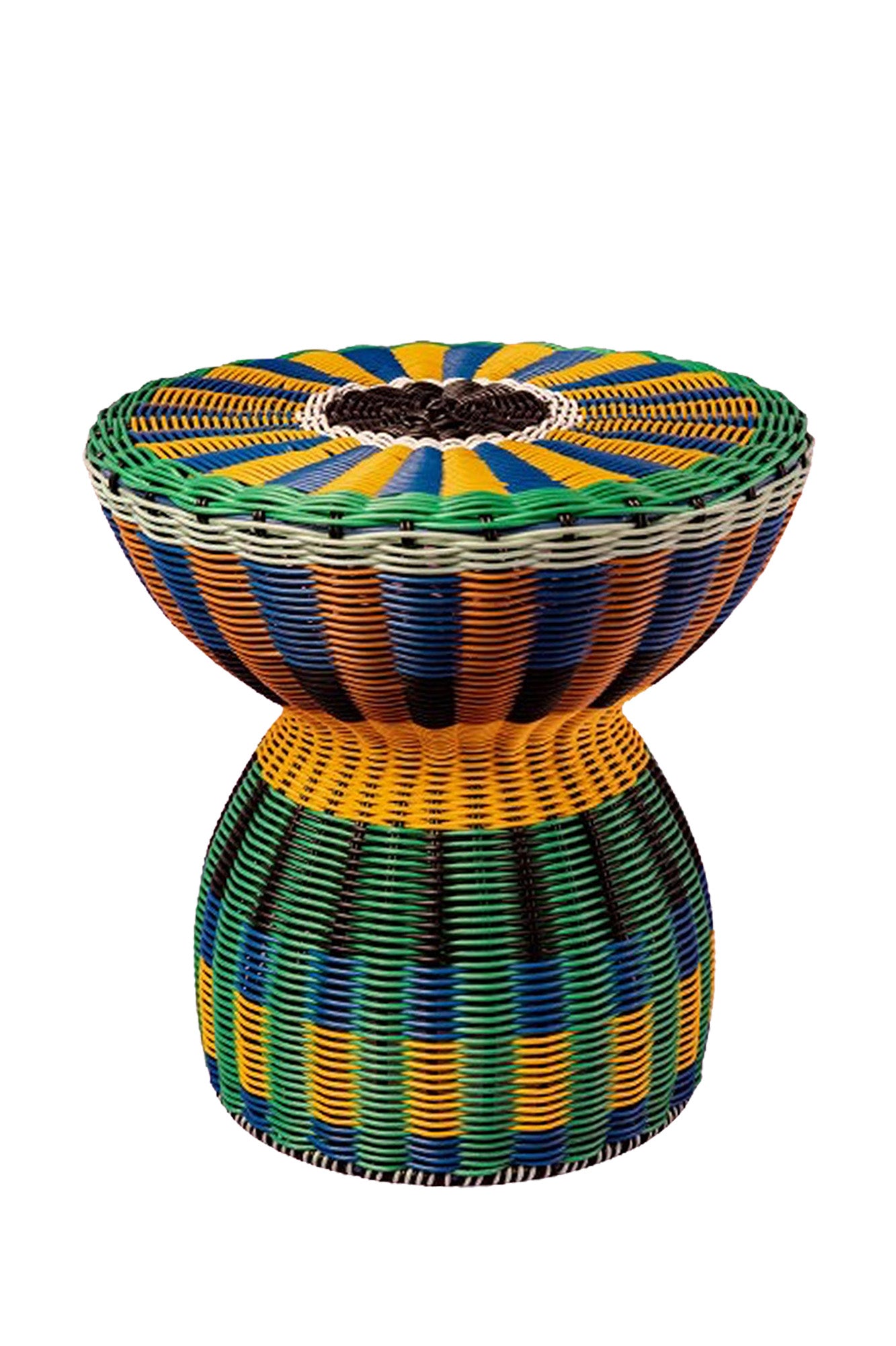 Accent Table | Blue & Yellow