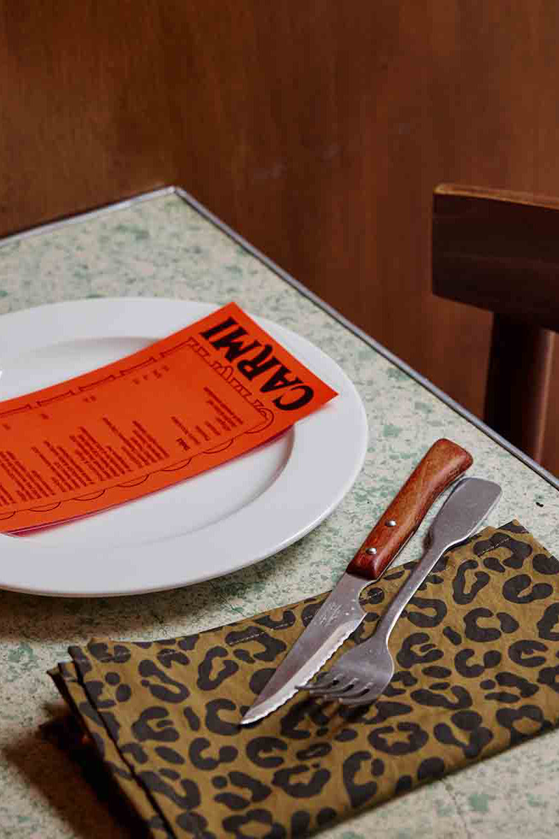 Napkin, Olive Animal Print