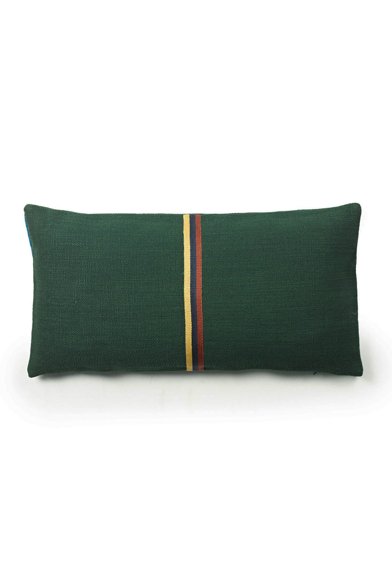 Cushion Green & Thin Stripes