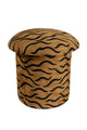 Tiger Embroidered Stool