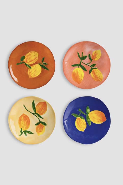 Plate lemon, Pink