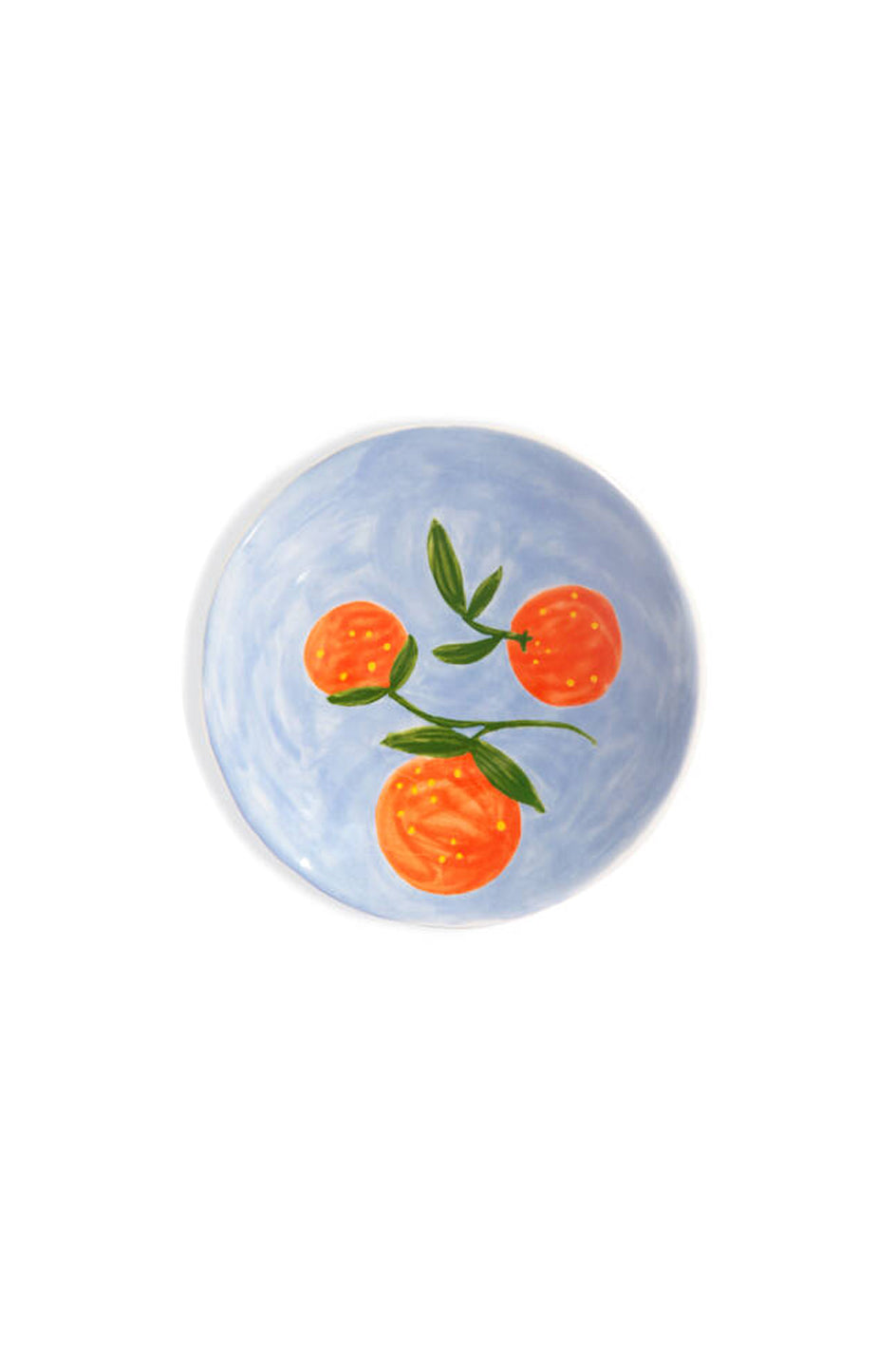 Plate orange, Orange & Light Blue