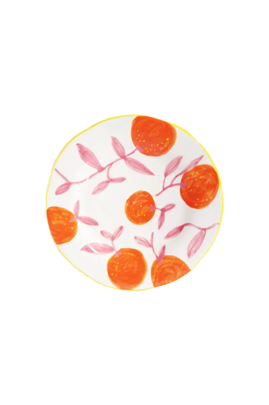 Plate orange, Orange & Pink