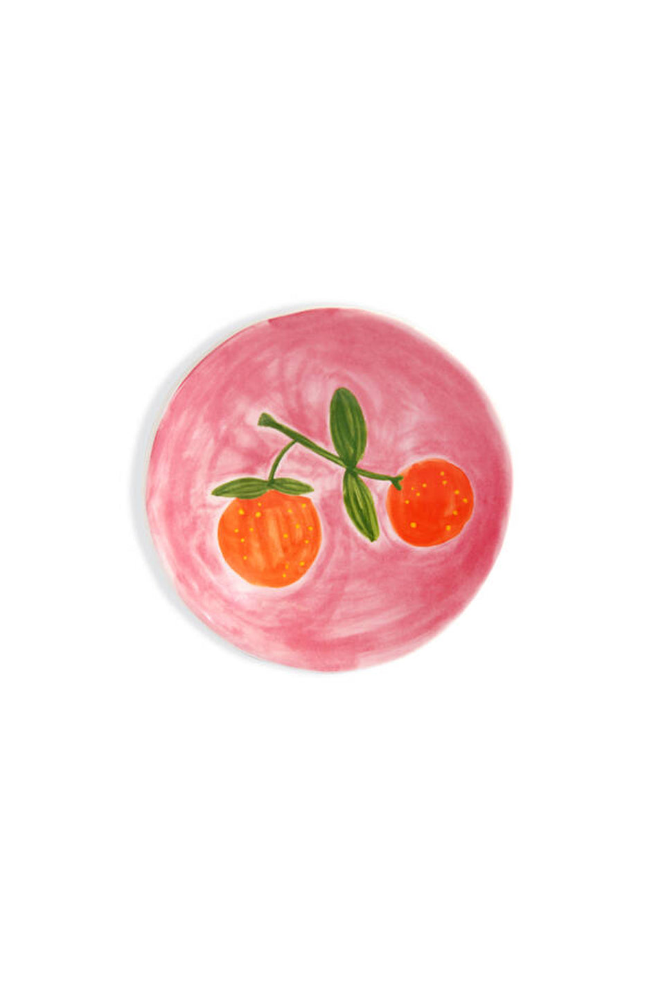 Plate orange, Orange & Pink