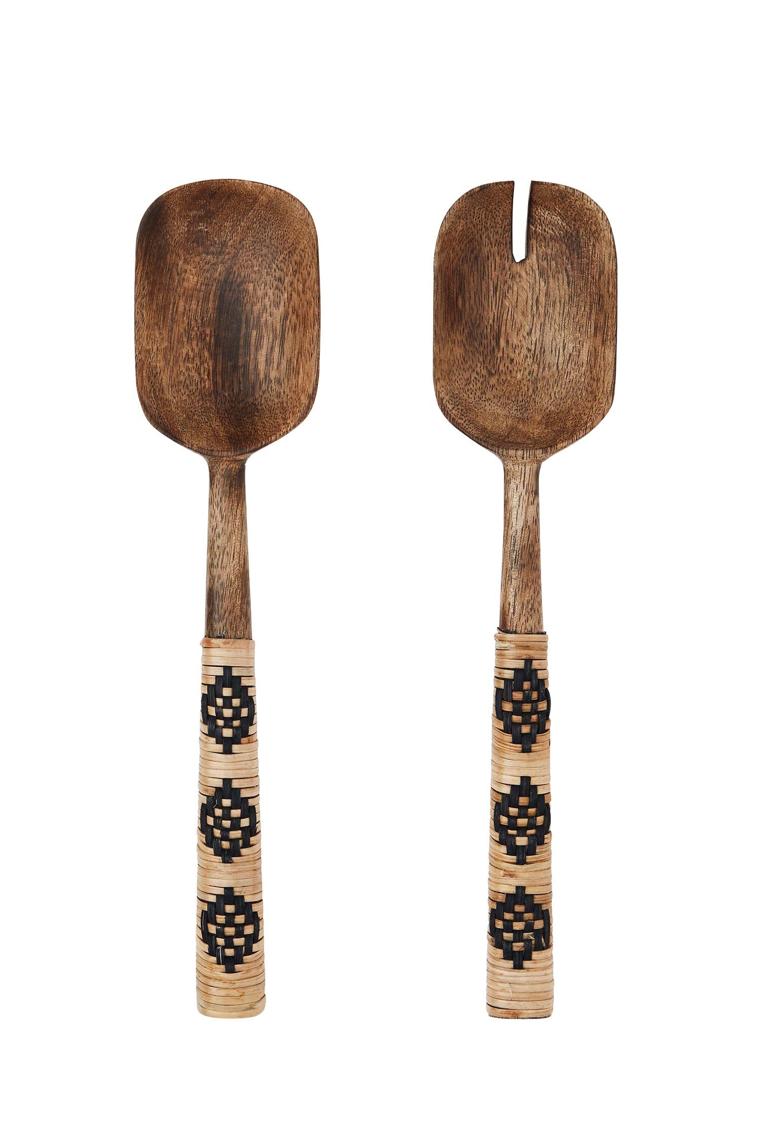 Salad set | Rattan Black