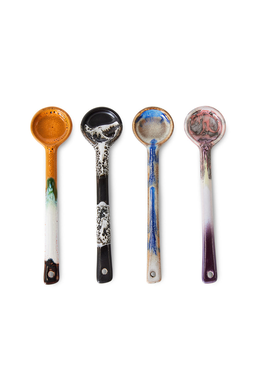 Ceramic spoons, M, set of 4
