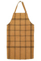 Apron checkered mustard