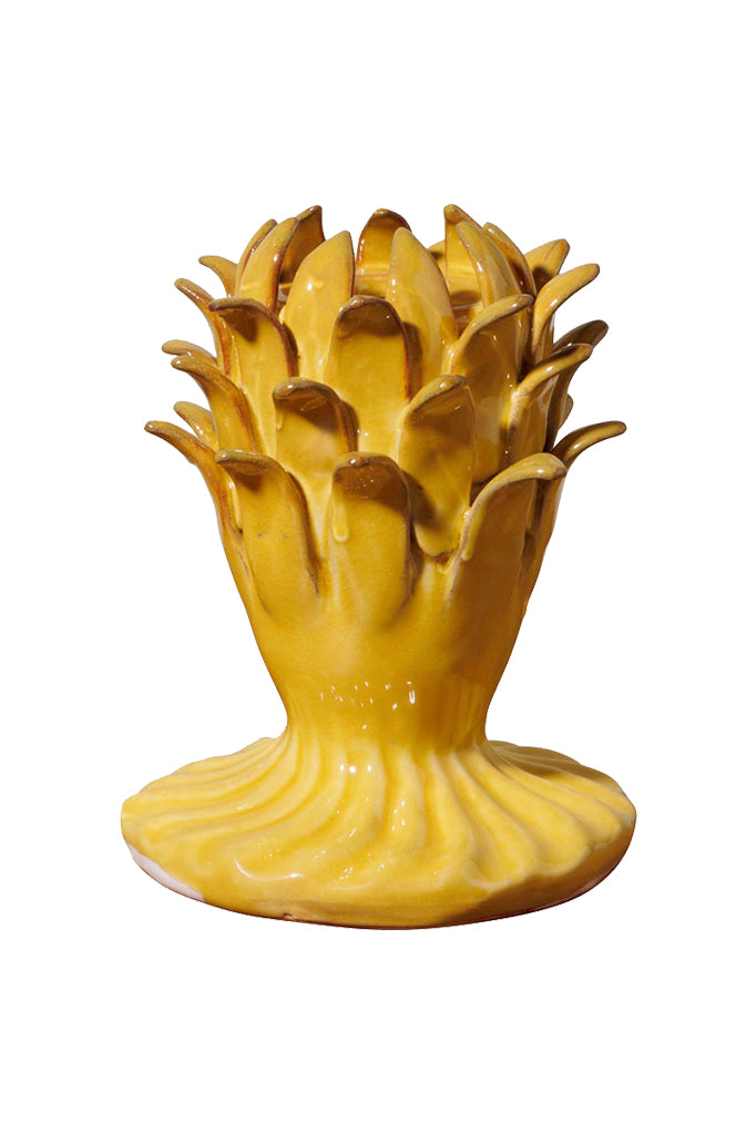 Artichoke Candlestick | Yellow
