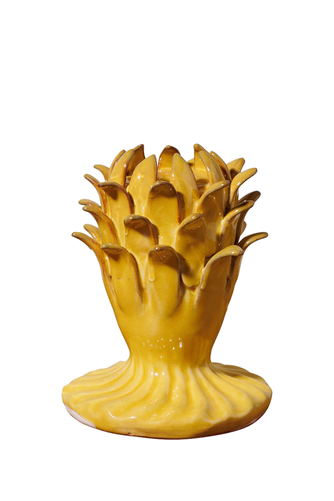 Artichoke Candlestick | Yellow