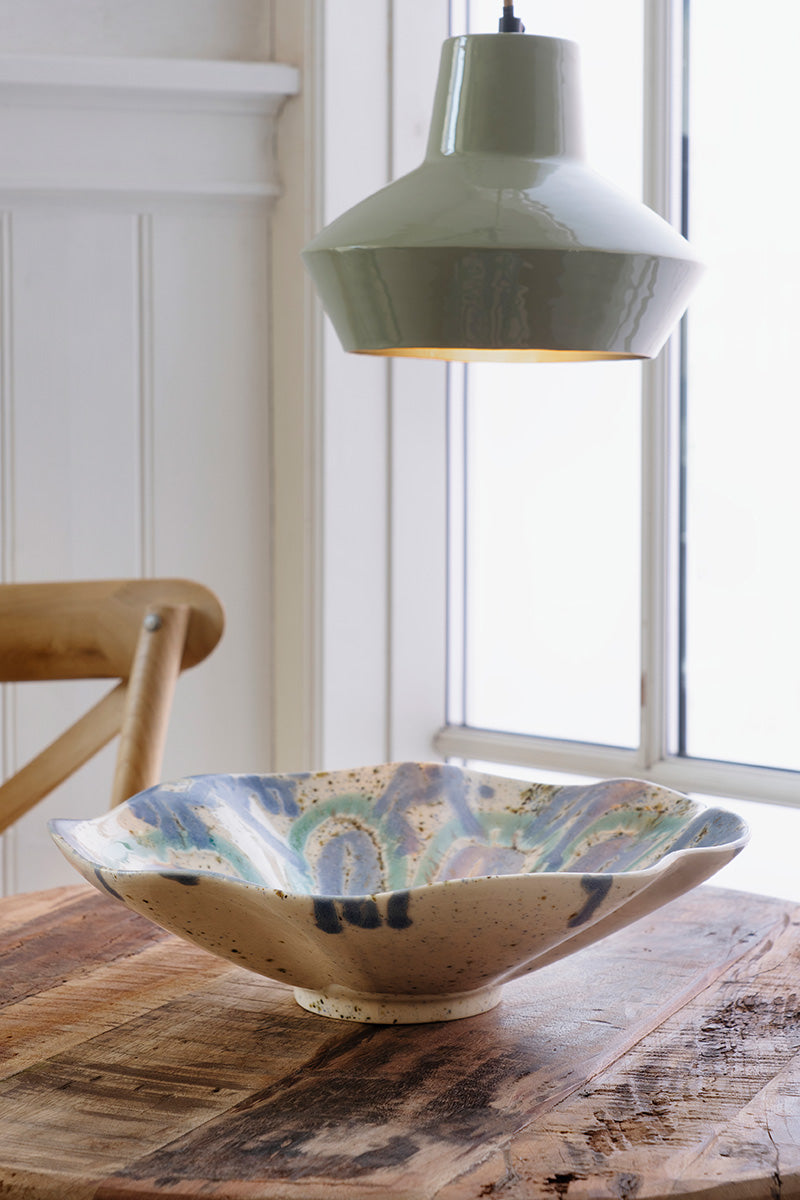 Stoneware bowl | Blue