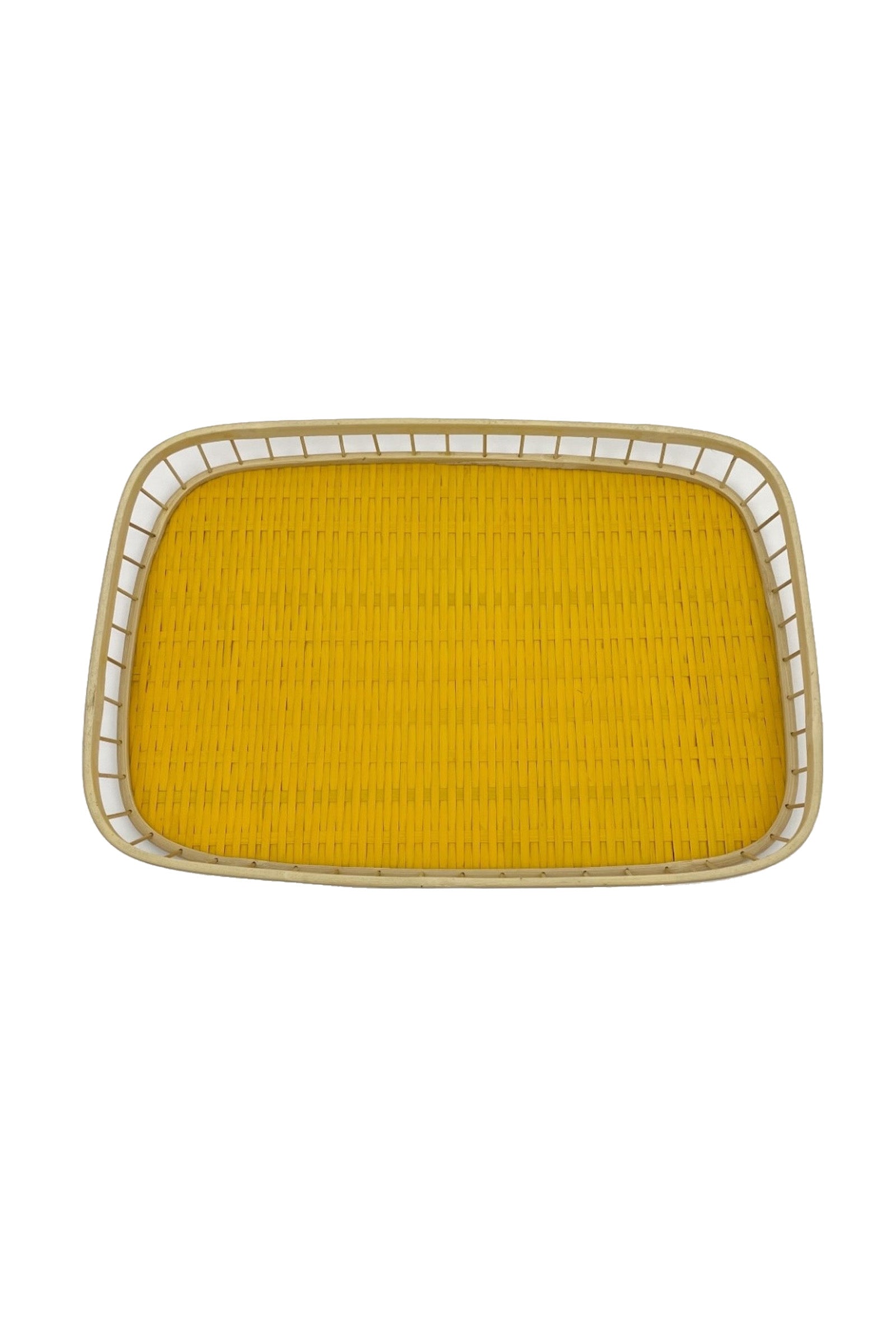 Tray Bamboo Rectangular | Yellow