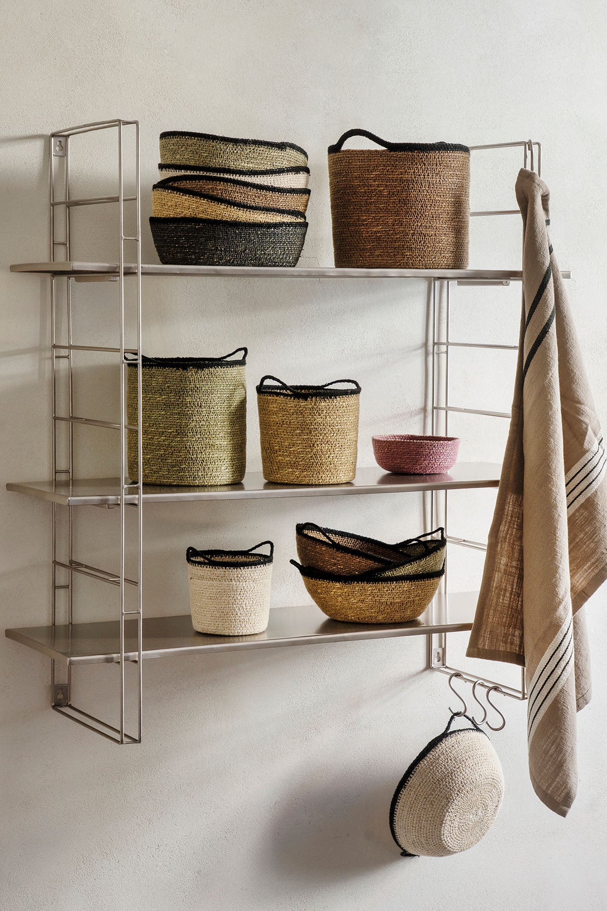 Seagrass Basket w/ Handles | Choose size/colour