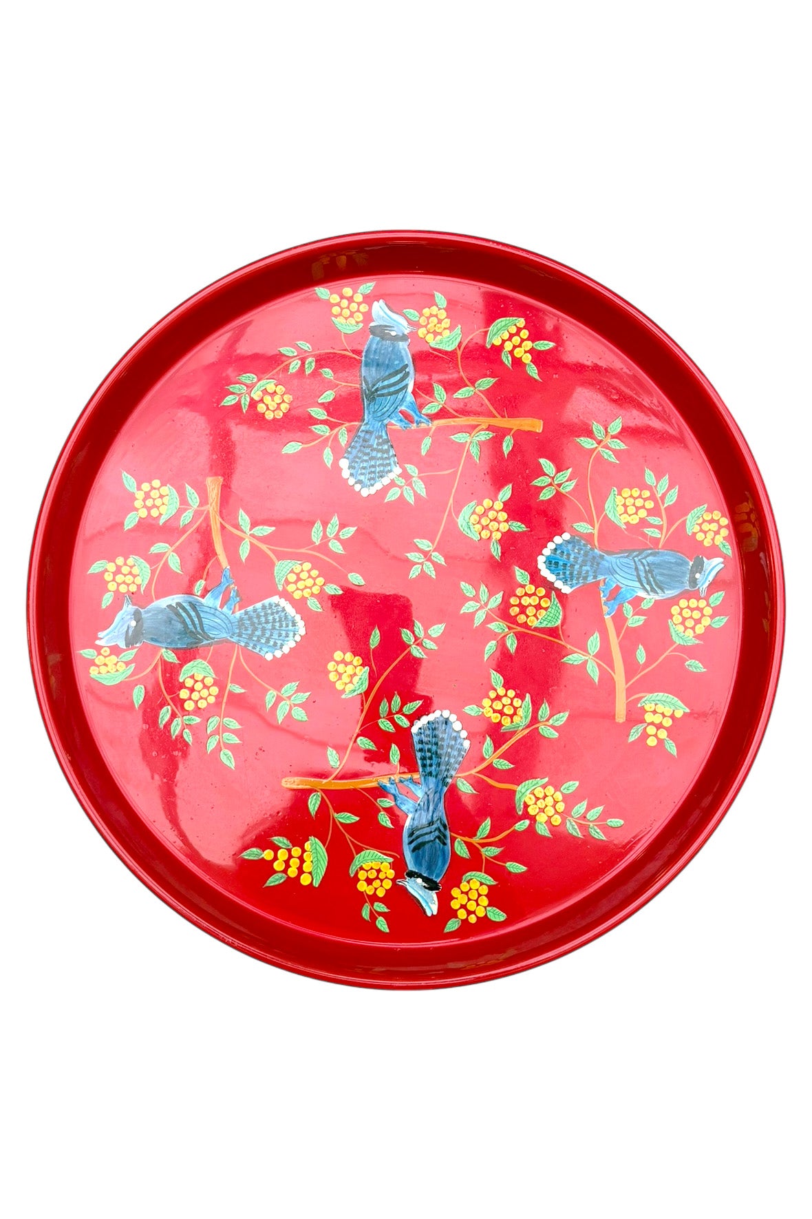Tray | Red with Birds