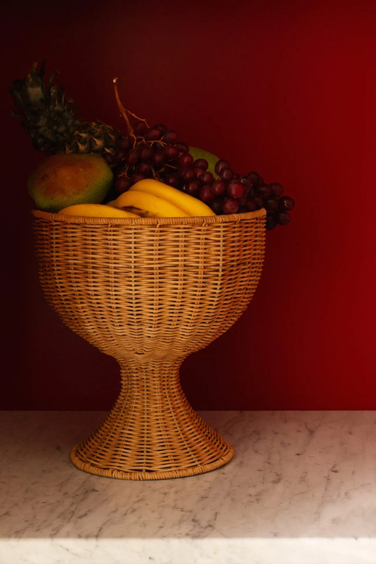 Big Bowl On Foot | Rattan