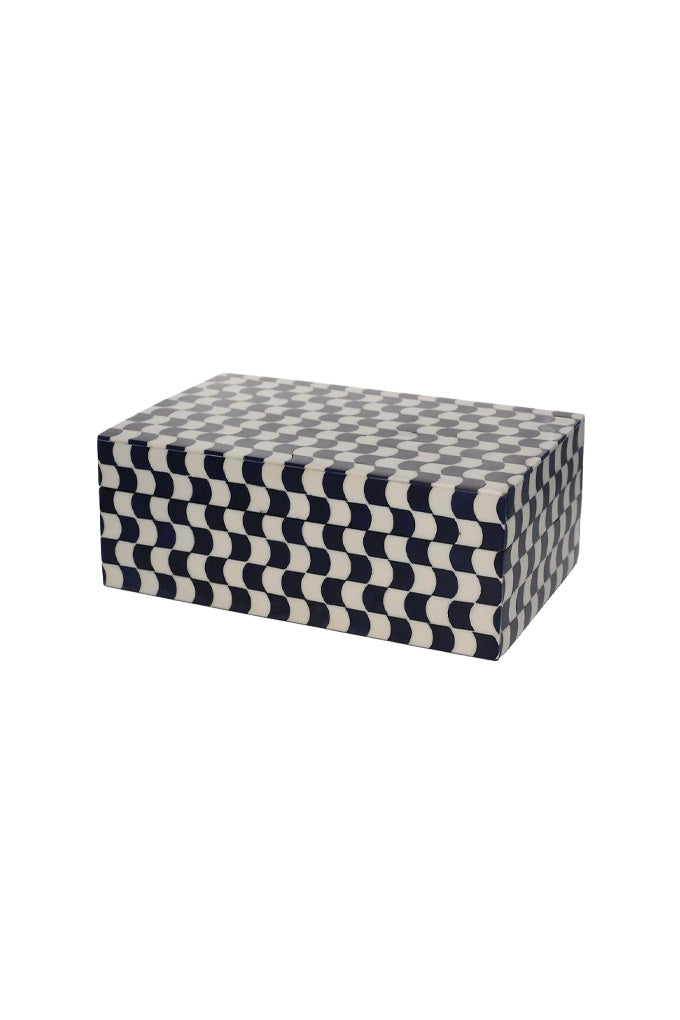 Box | Black and White Chequered