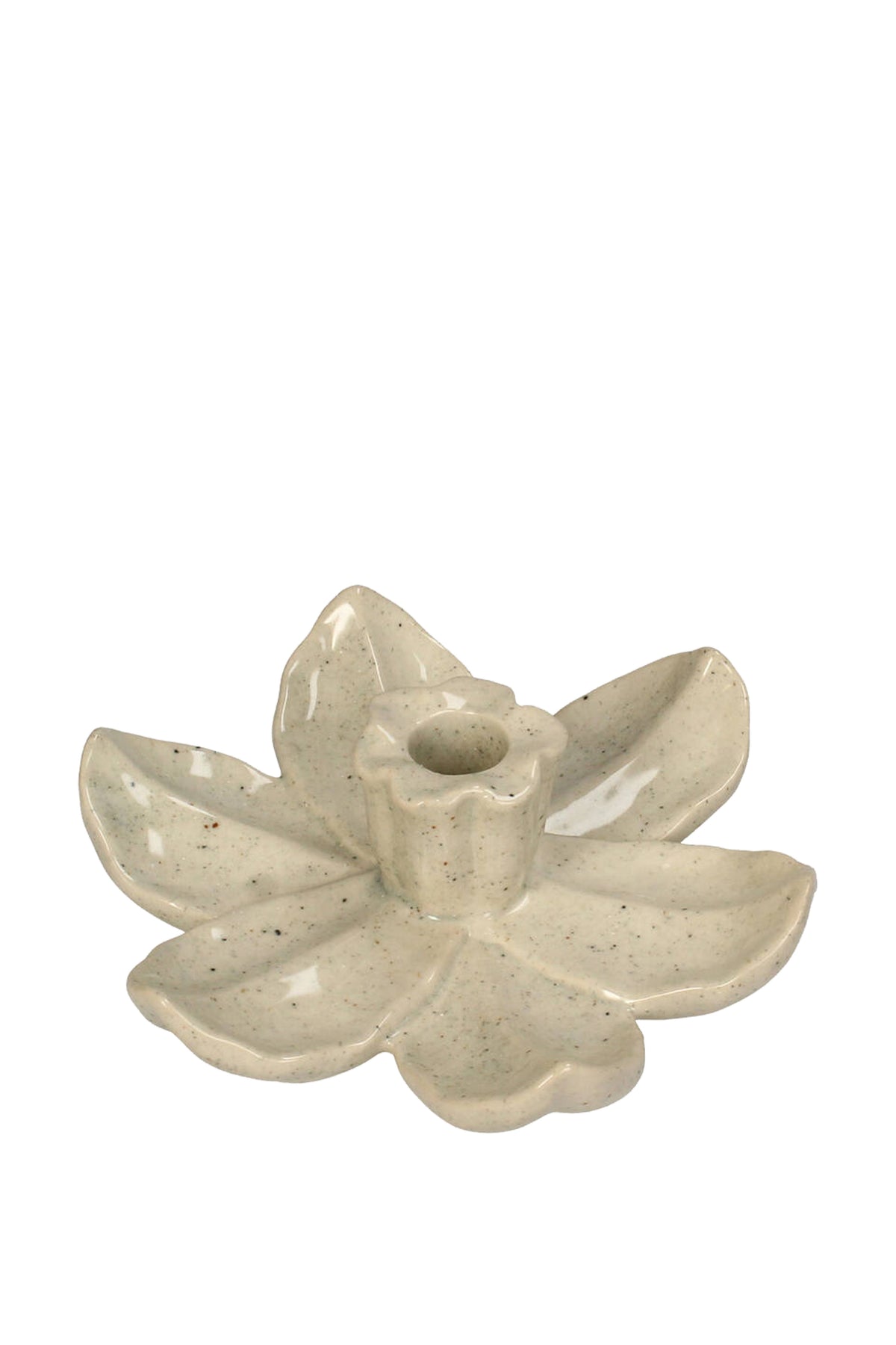 Flower Candle Holder | Greige